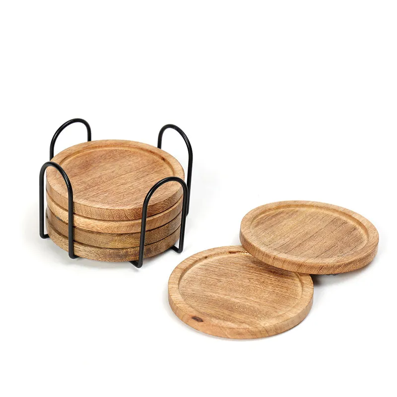Sova Mangowood Coaster - Set Of Six media 4