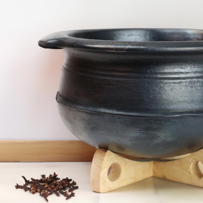Denara Clay Pot Black 2000 mL / 8 Inches media 4