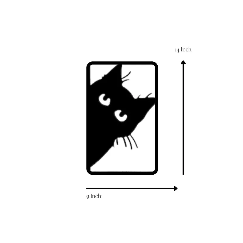 Peeking Cat II Iron Wall Accent media 5