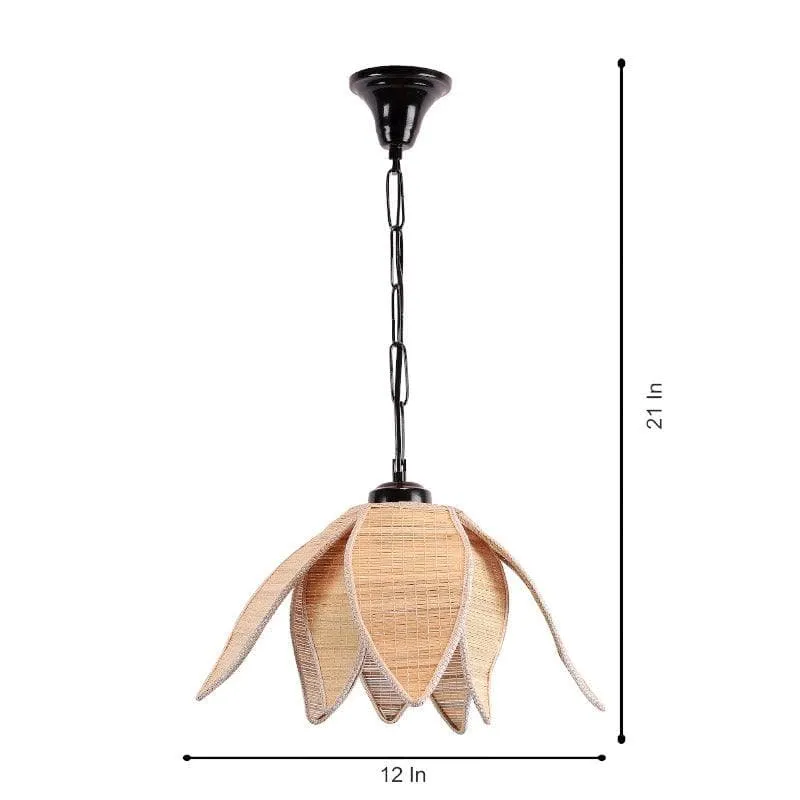 Bloomella Bamboo Petal Ceiling Lamp media 6