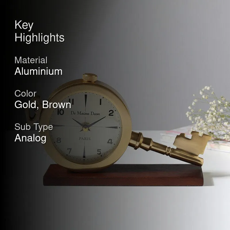 AuraClock Table Clock - Gold media 2