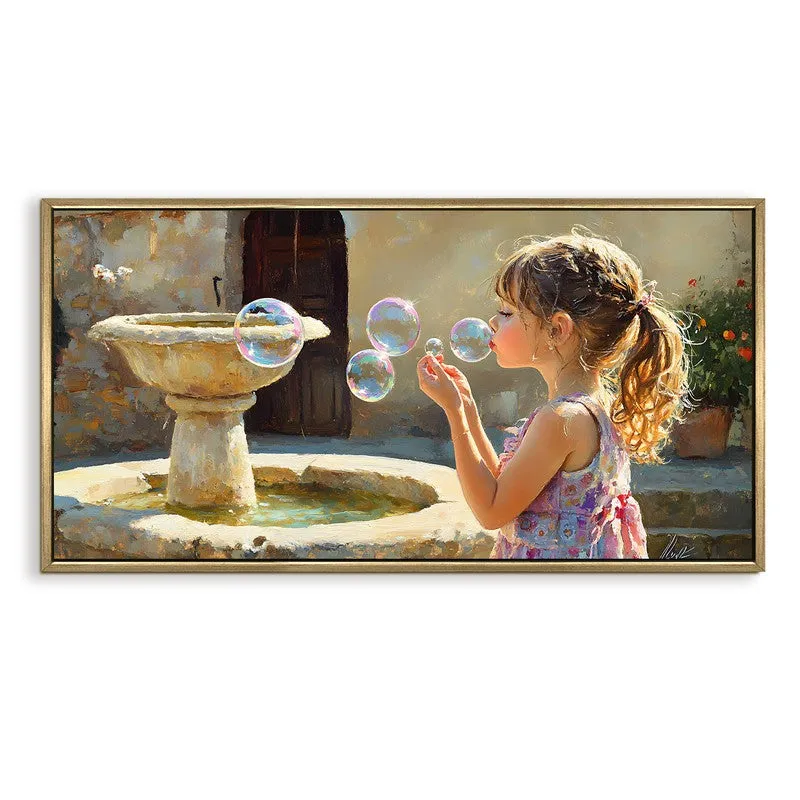 Bubblelight Canvas Wall Painting With Frame media 3