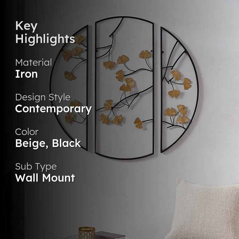 Lada Circle Chloro Iron Wall Accent - Three Piece Set media 2