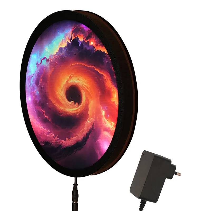 Cosmic Whirl Backlit Wall Art media 6