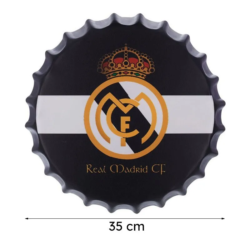 Real Madrid Bottle Cap Metal Wall Accent media 8