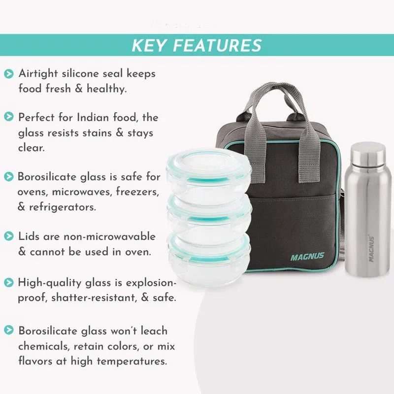Dovex Lunch Box with Bottle & Lunch Bag - Five Piece Set media 7