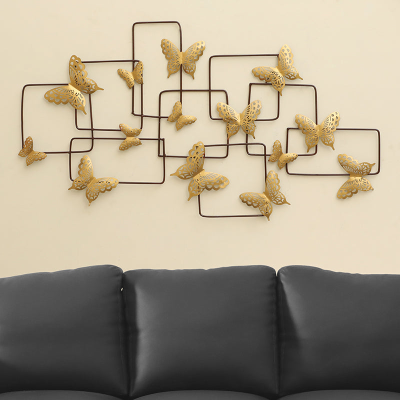Mariposa Grid Metal Wall Accent