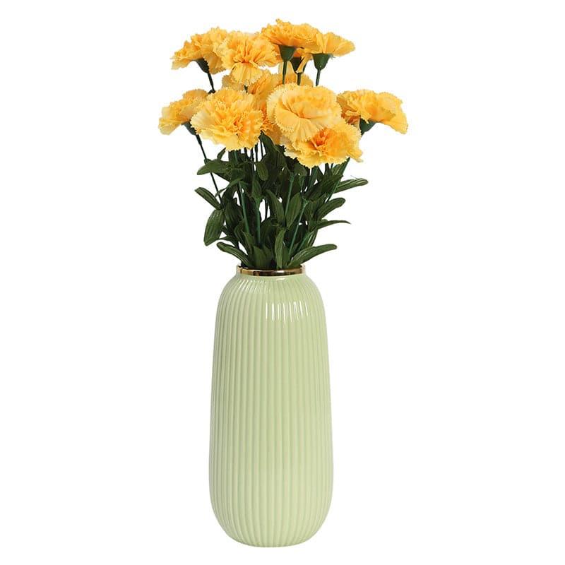 Faux Carnation Bunch (Yellow) - Set Of Two media 3