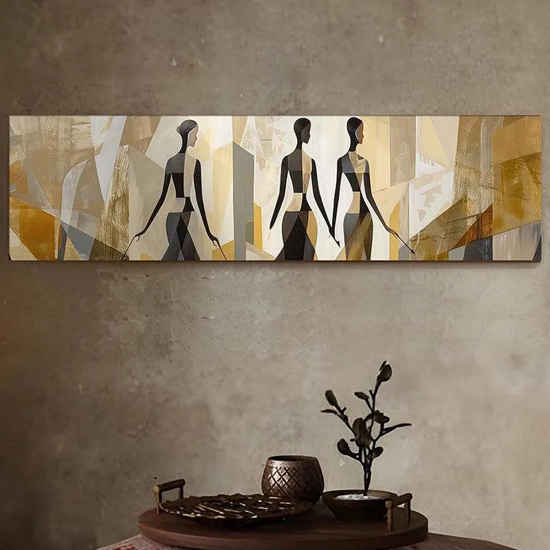 Earthy Silhouettes Boho Canvas Wall Art media 4