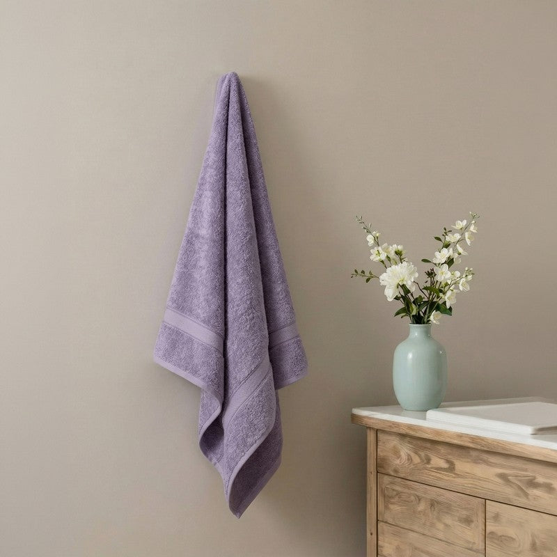 Monte Carlo Soft Hush Pure Cotton Bath Towel - Purple - 75 x 150 cms