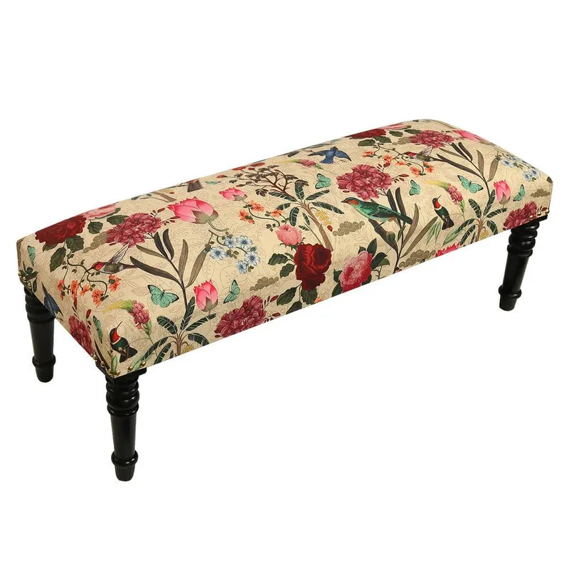 India Circus Sheesham Wood Bird Land Wooden Bench media 4