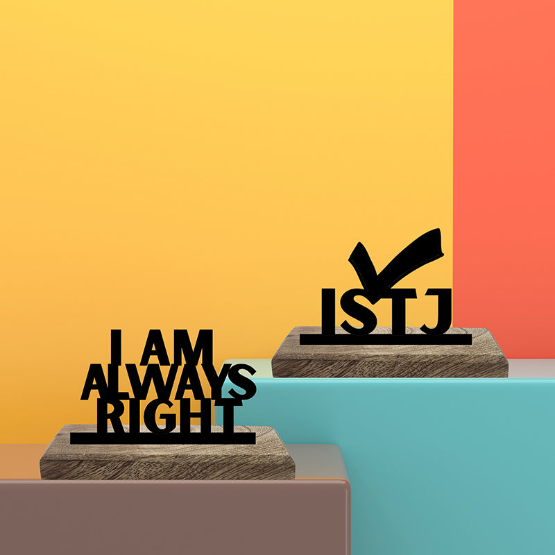 Resolute ISTJ Showpiece - Set Of Two