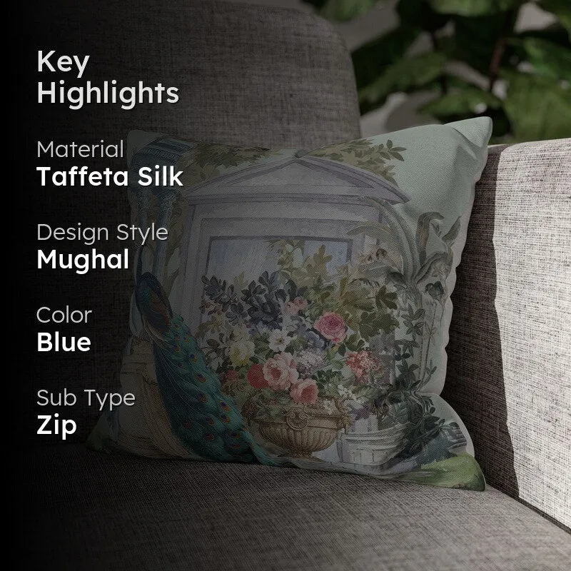 Regal Peacock Courtyard Cushion Cover media 2