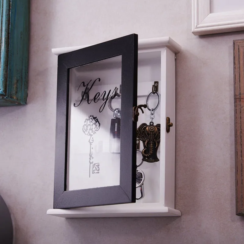 Keys Key Holder Wooden Wall Accent media 4