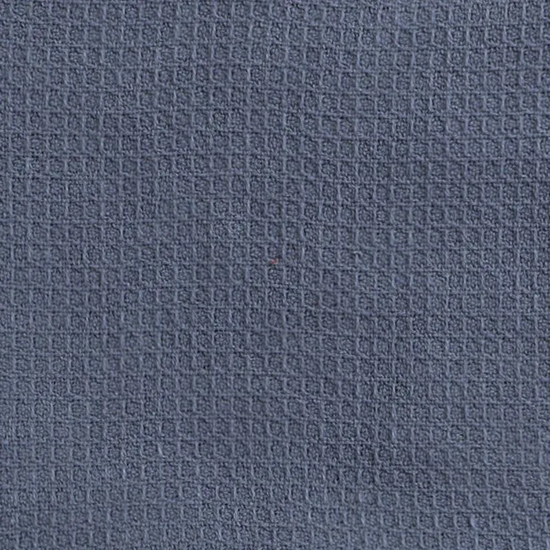 Cotton Meadow Knitted Tassled Throw - Blue media 5