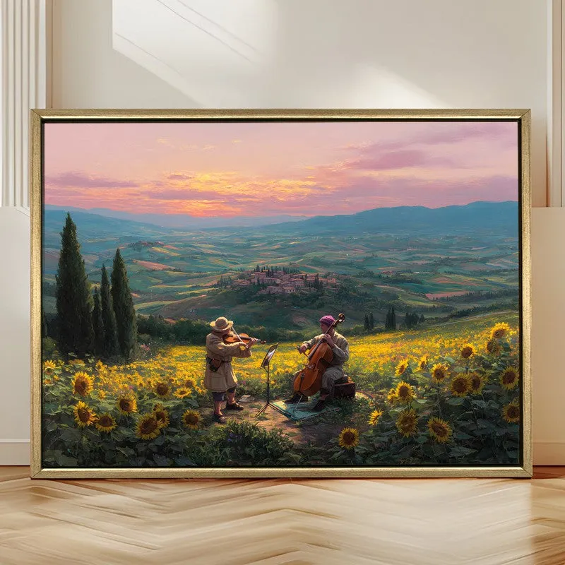 Rustic Melody Canvas Wall Painting With Frame media 4