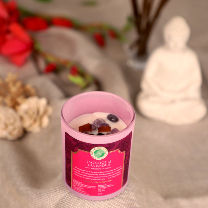 Elysium Patchouli Lavender Scented Candle media 3