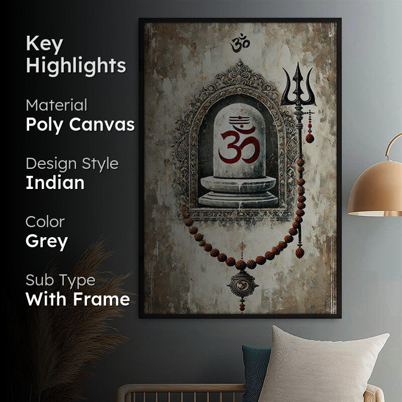 Echoes Of Aum Wall Painting With Frame media 2