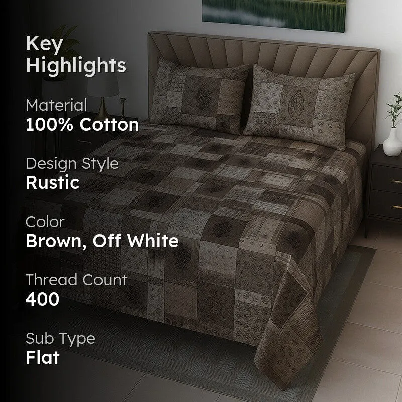 Desi Nest Cotton Bedsheets - 400 TC media 2