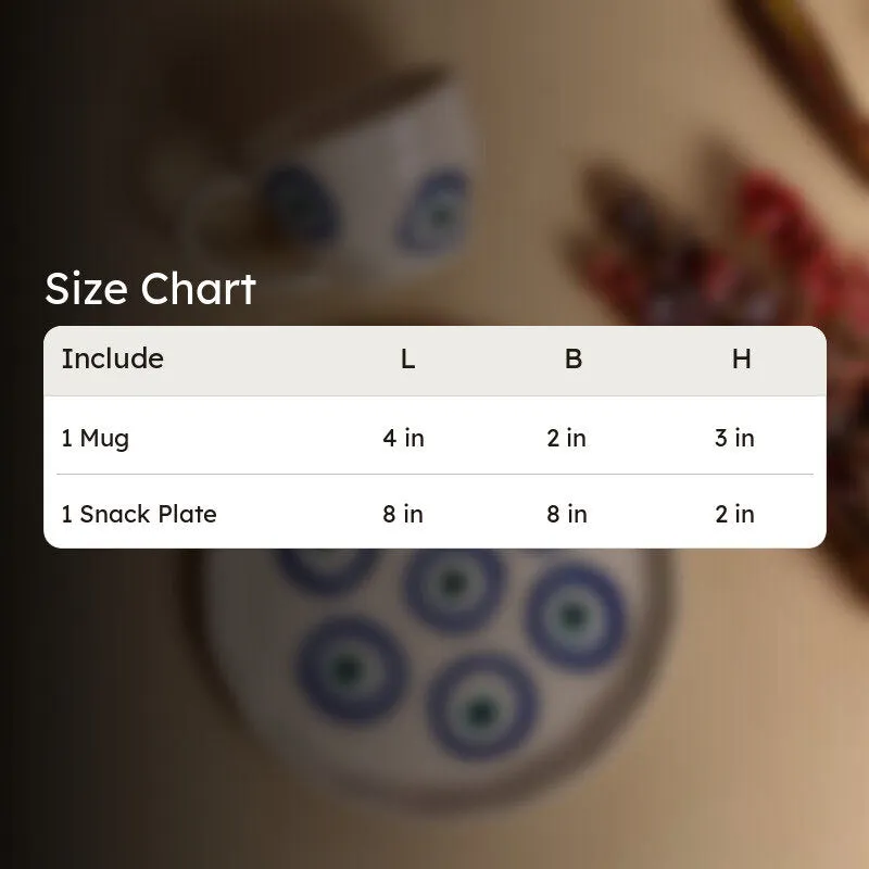 Evil Eye Muse Cup & Snack Plate - Two Piece Set media 5