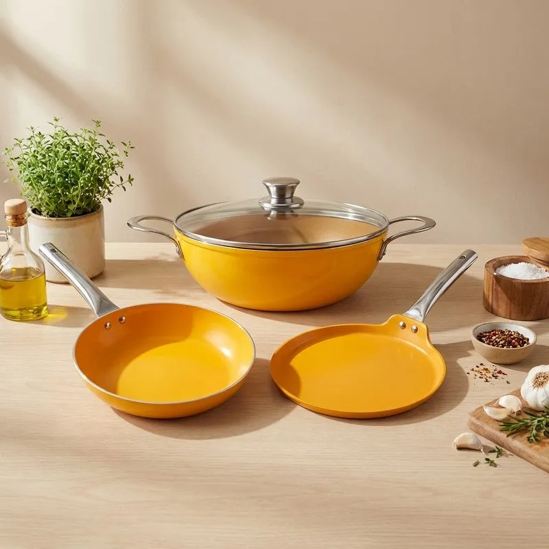 Salford Mealzen Cermaic Cookware Set - Three Piece Set media 1