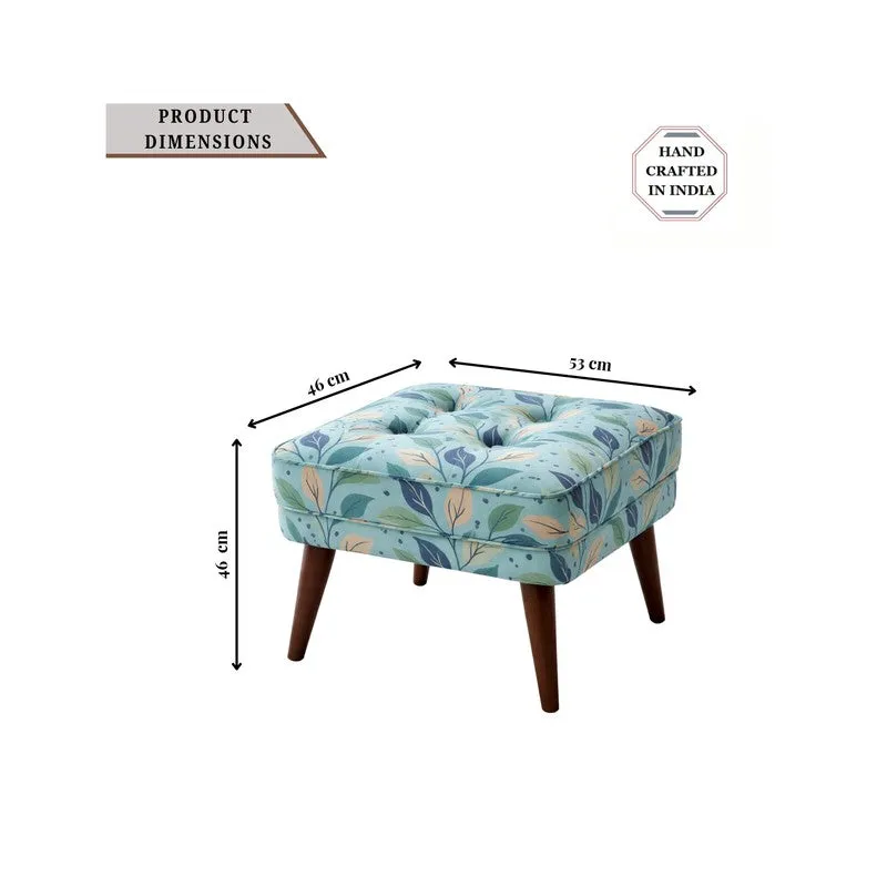 Harmony Teak Wood Ottomans & Pouffe - Blue media 7