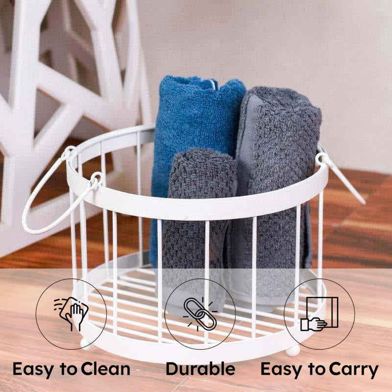 Round Tidy Trove Laundry Basket media 5