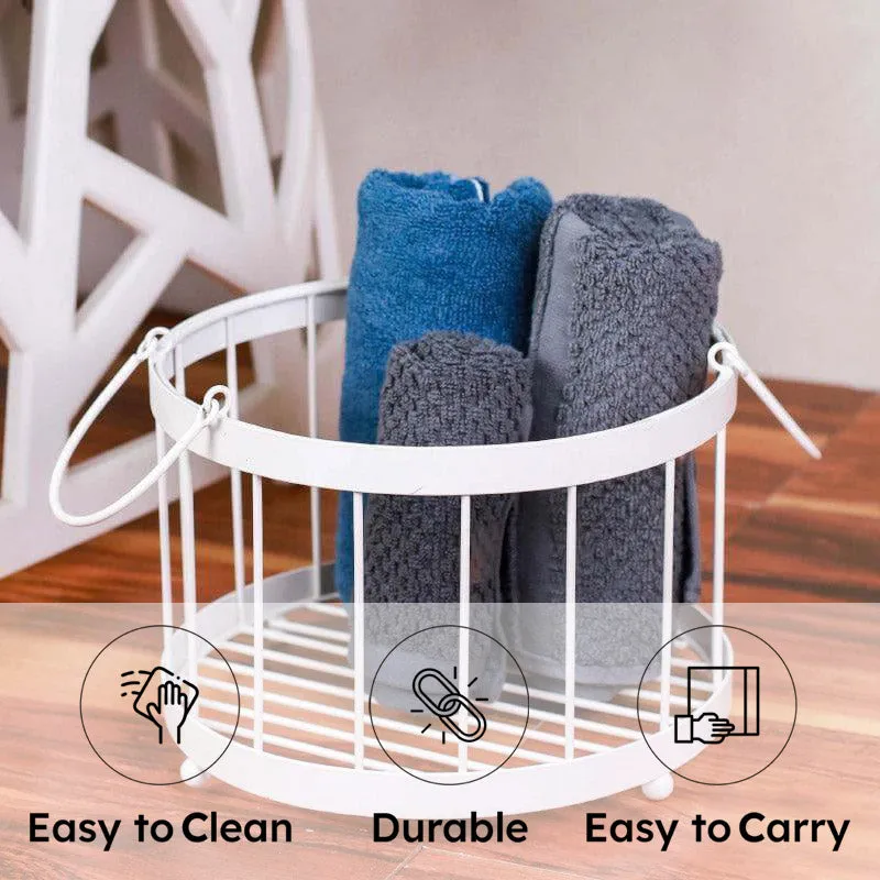 Round Tidy Trove Laundry Basket media 5