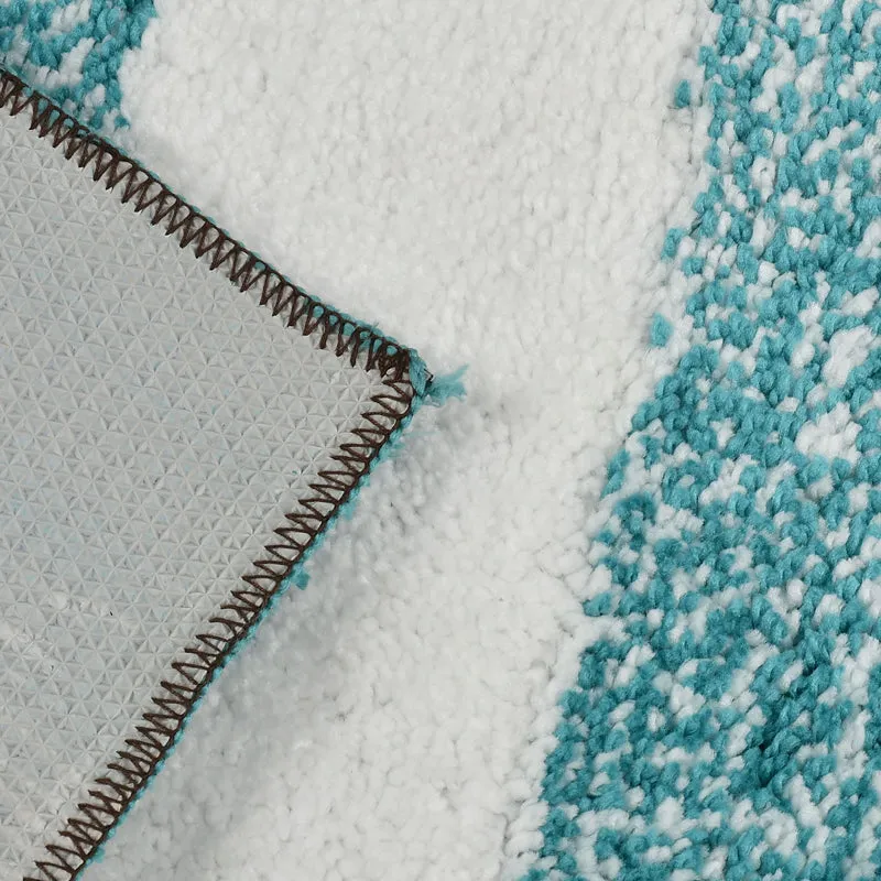 Orlina Cotton Bath Mat - Aqua Blue media 4