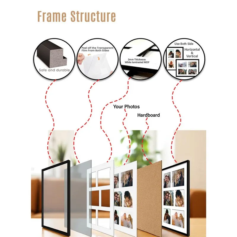 Memento Collage Photo Frame - White media 4