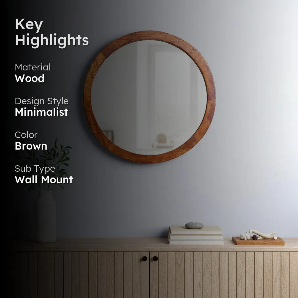 Satomi Wall Mirror - Brown media 2