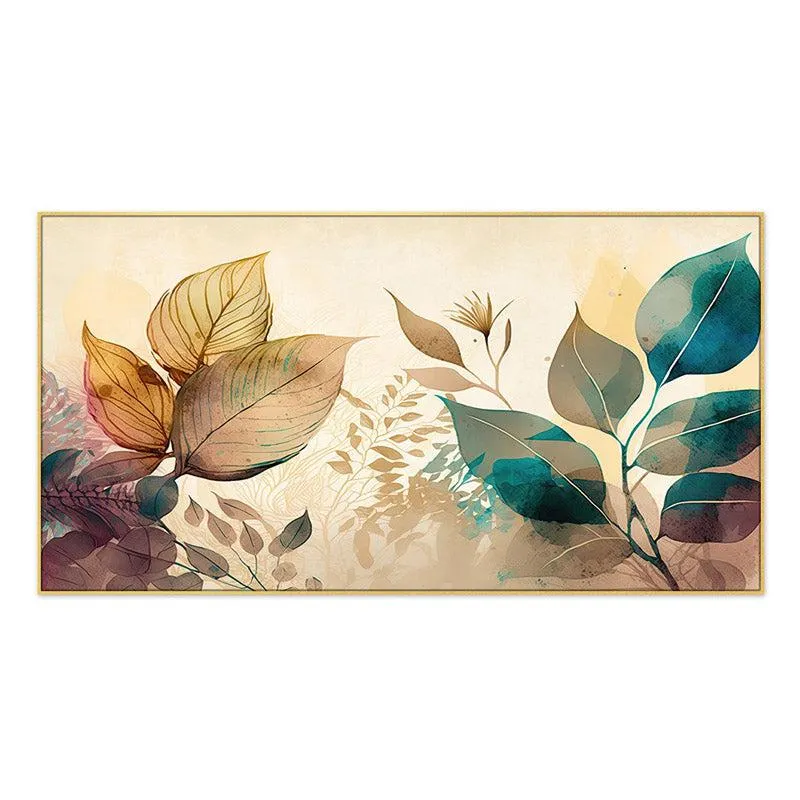Midria Leaf Wall Painting With Frame media 4