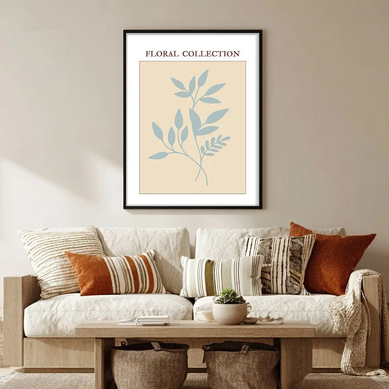 Midnight Flora Canvas Wall Painting With Black Frame media 5