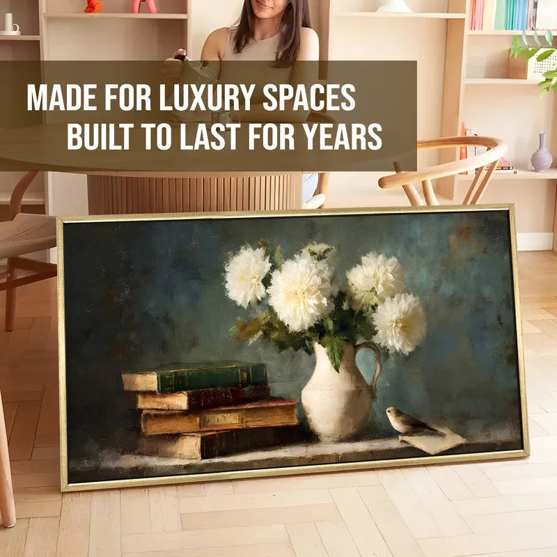 Pastel Haven Canvas Wall Painting With Frame media 5