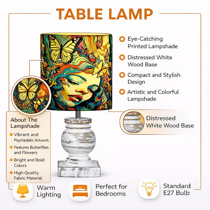 LadyForm Light Wooden Table Lamp media 4