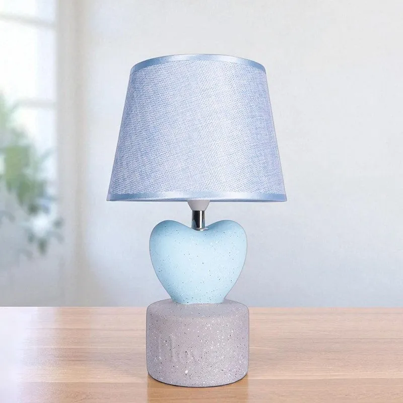 AarviDecor Everly Decorative Fabric Table Lamp - Blue media 6