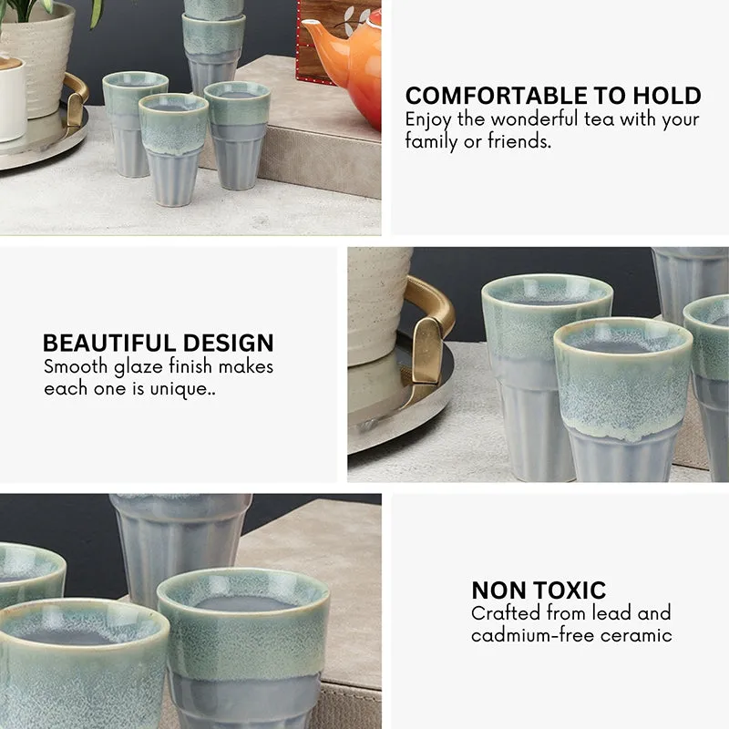 Petra Ceramic Kulhad - Set Of Six media 5