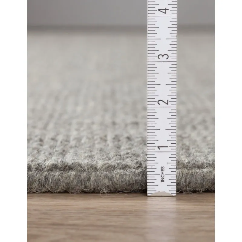 Handloom Hand Loomed Legacy Wool Rug - Grey media 9