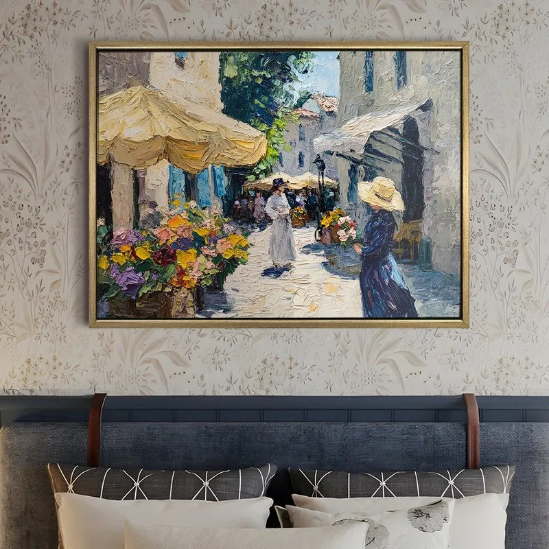 Petal Lane Canvas Wall Painting With Frame media 5