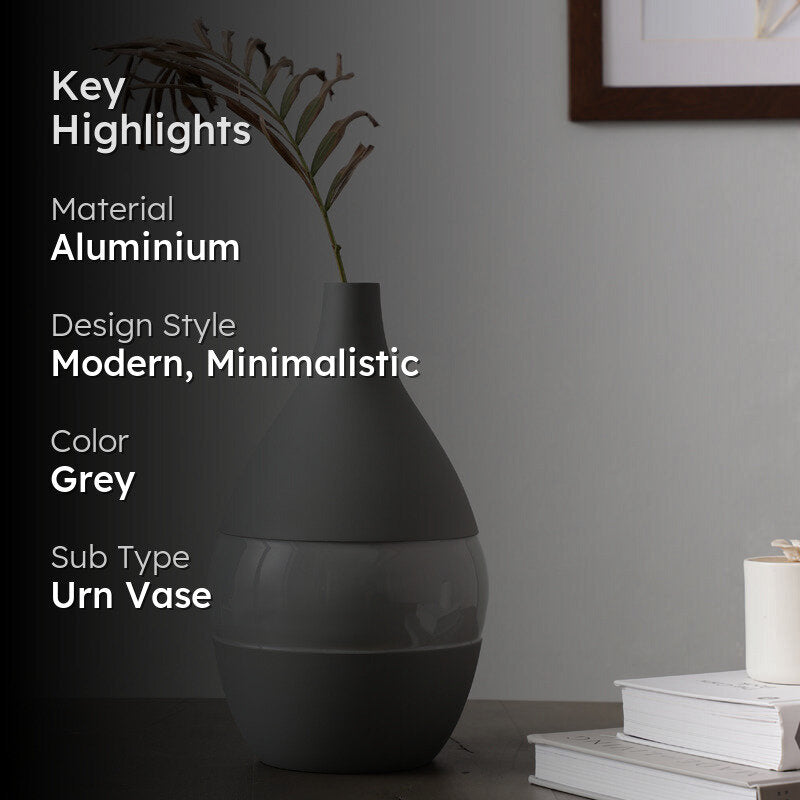 Yato Enamel Vase (Grey) - Small media 2