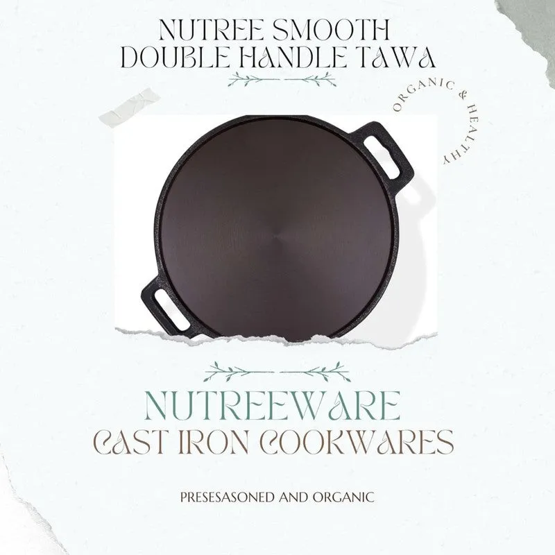 TawaCraft Flat Cast Iron Cooking Dosa Tawa - 31 cm media 8
