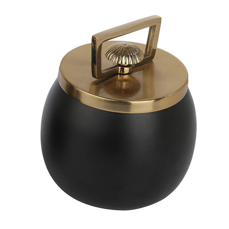 Jarrah Storage Jar (Black & Gold) - Large media 3