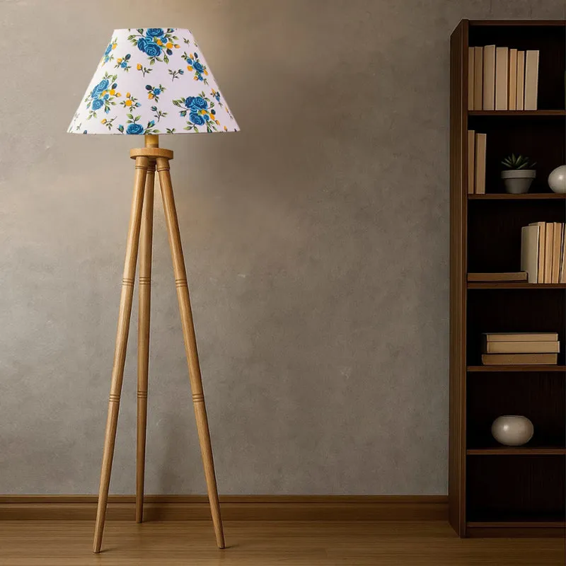 Fleura Cone Tripod Floor Lamp - Blue media 2