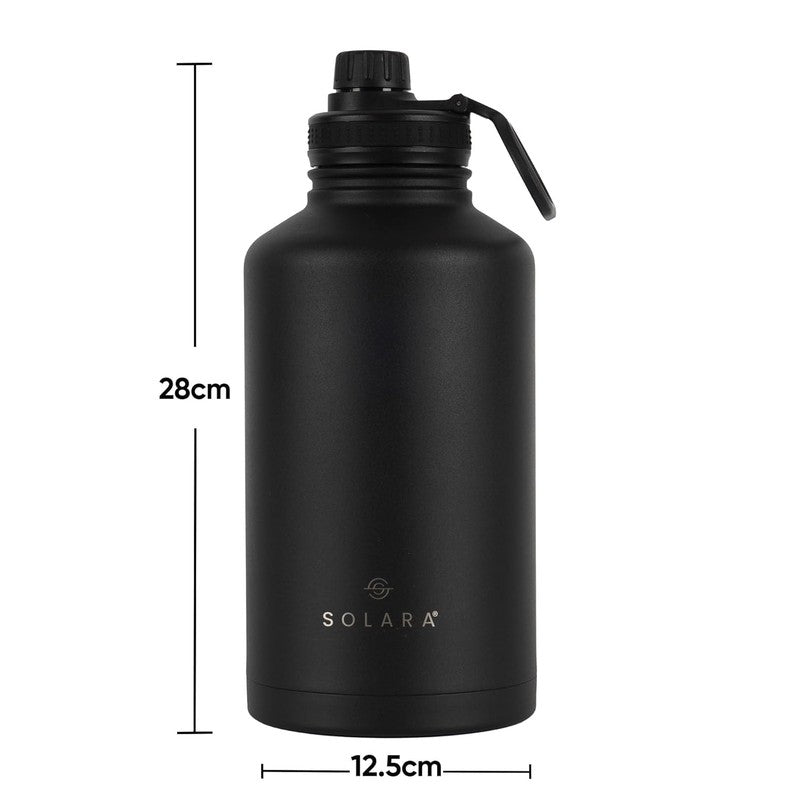 Solara Insulated Stainless Steel Bottle (2000 mL) - Black media 8