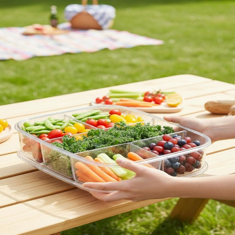 5 Grid Storage Plastic Containers - 250 mL media 5