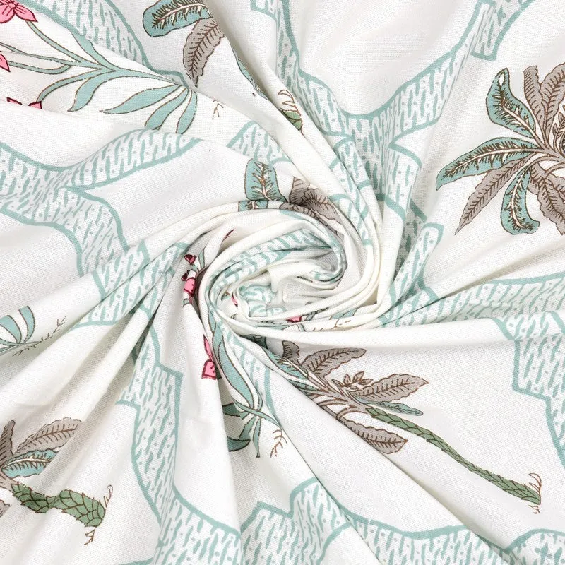 Tropical Cotton Table Cover - Pink,Blue media 7