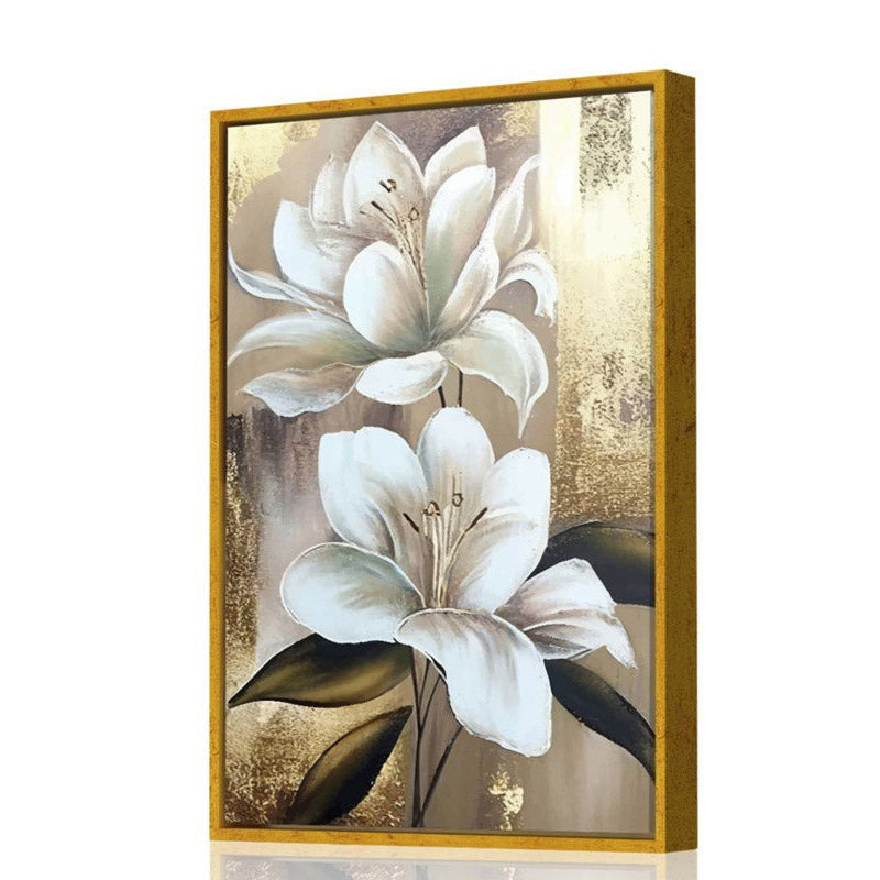 Jessica Floral Cotton Canvas Wall Art media 2