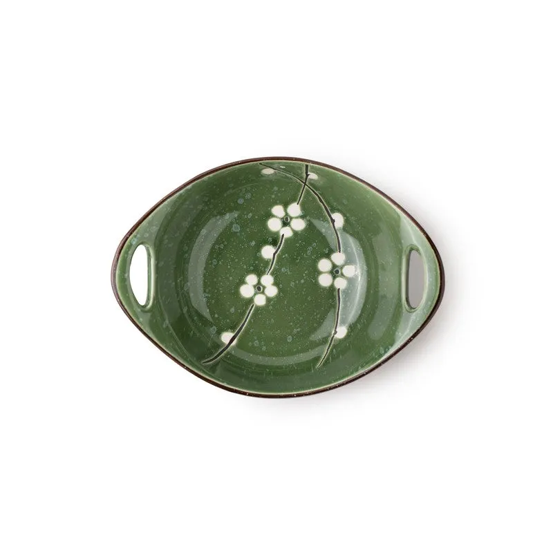 SavorBite Porcelain Snack Bowl (Green/320 mL Each) - Set of Three media 5