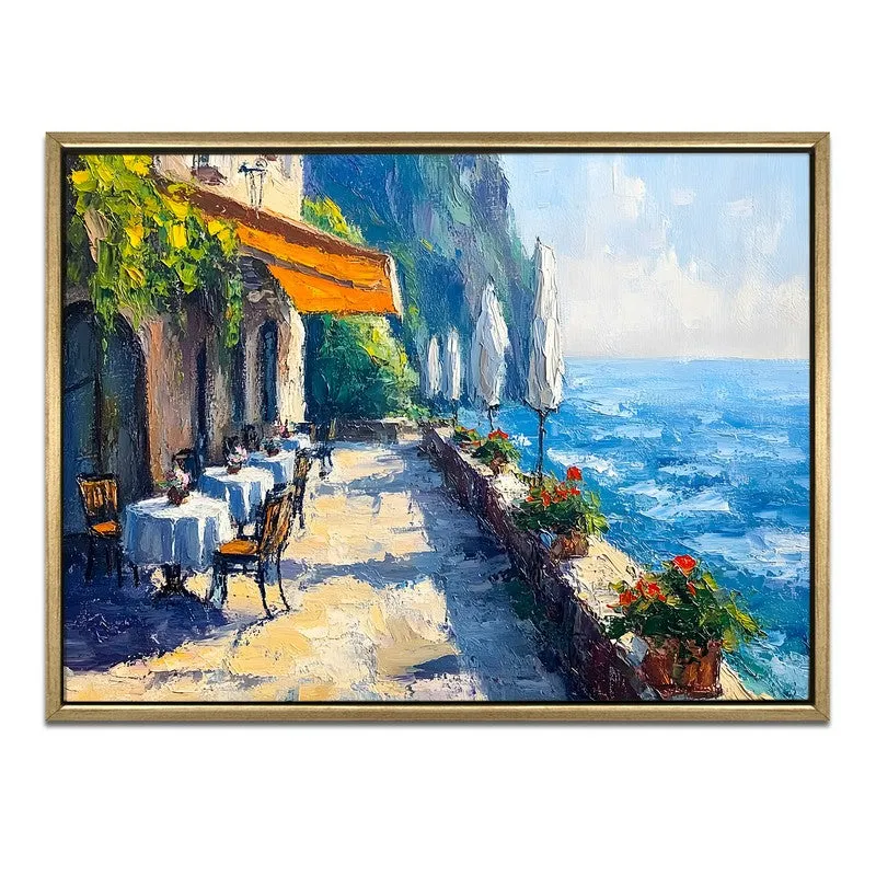 Briny Breeze Canvas Wall Painting With Frame media 3