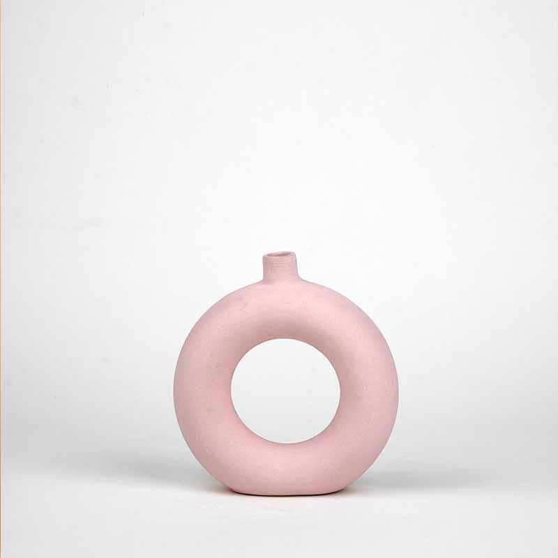 Boho Donut Vase - Pink media 4